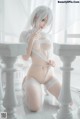 蠢沫沫 Cosplay 2B 白婚纱